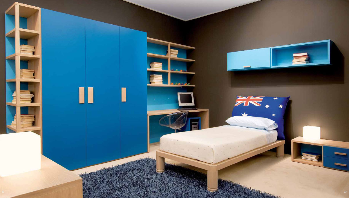 charming-stunning-black-kids-room-paint-ideas-matched-with-blue-bedroom-interior-with-white-single-bed-and-nightstand-plus-night-lamp-completed-with-c